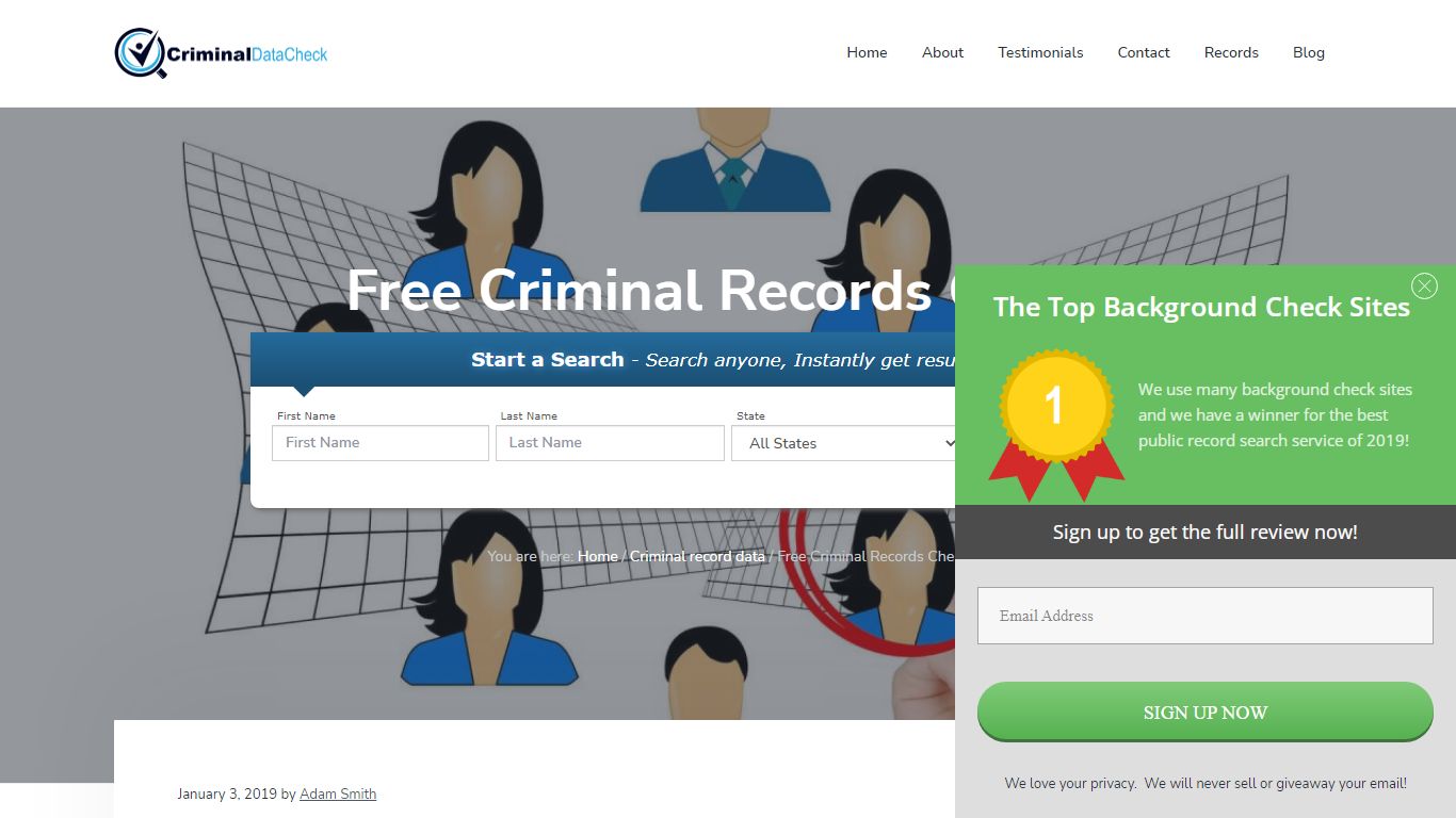 Free Criminal Records Check